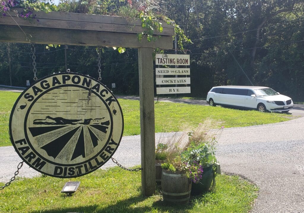 Sagaponack Farm Distillery - East End Tours provided by Fire Island Limo of Long Island NY & NYC